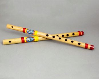 Painted Krishna Bamboo Flute