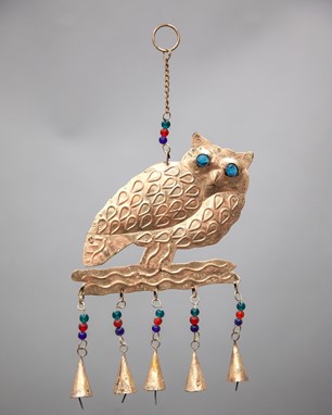 Owl Chime With Beads