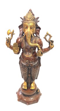 Ganesh Standing On Lotus