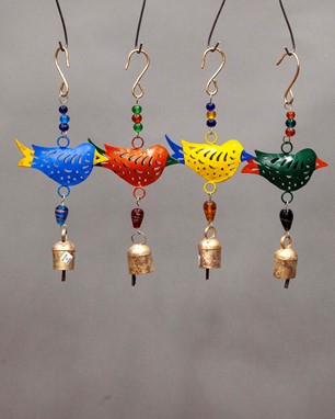 Assorted Painted Bird Chime