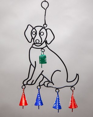 Dog Chime With Painted Bells