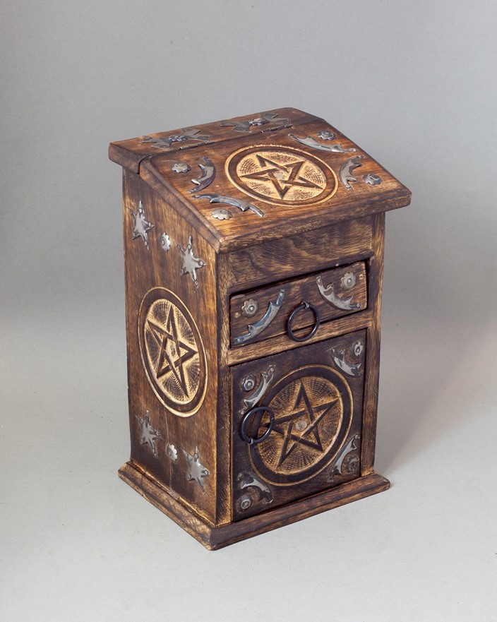 Details about   Pentagram Sheesham Wood Hand Carved Jewelry Box Handmade India Chakra Healing 