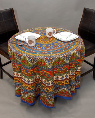 Elephant Design Tablecloth