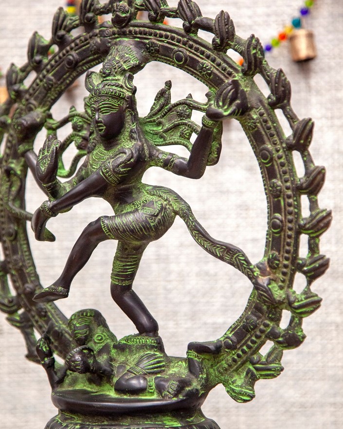 Schal Tuch Lunghi Sarong  Mantra  Benares Dekotuch Shiva Nataraja Indien Goa  17 